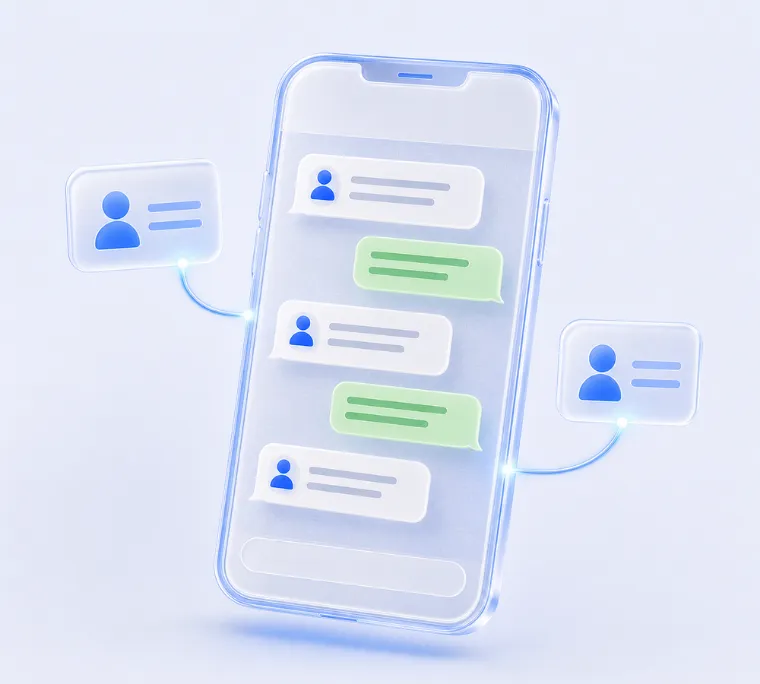 Leads de clientes chegando pelo WhatsApp